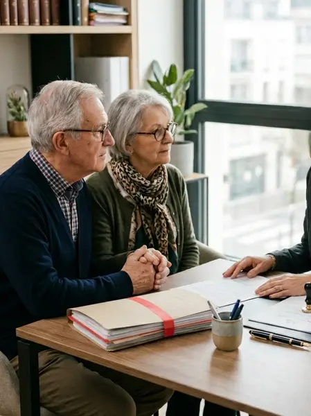 Notaire à Caen conseil en viager pour un couple de seniors à l'étude de Maître Camille Delepelaire